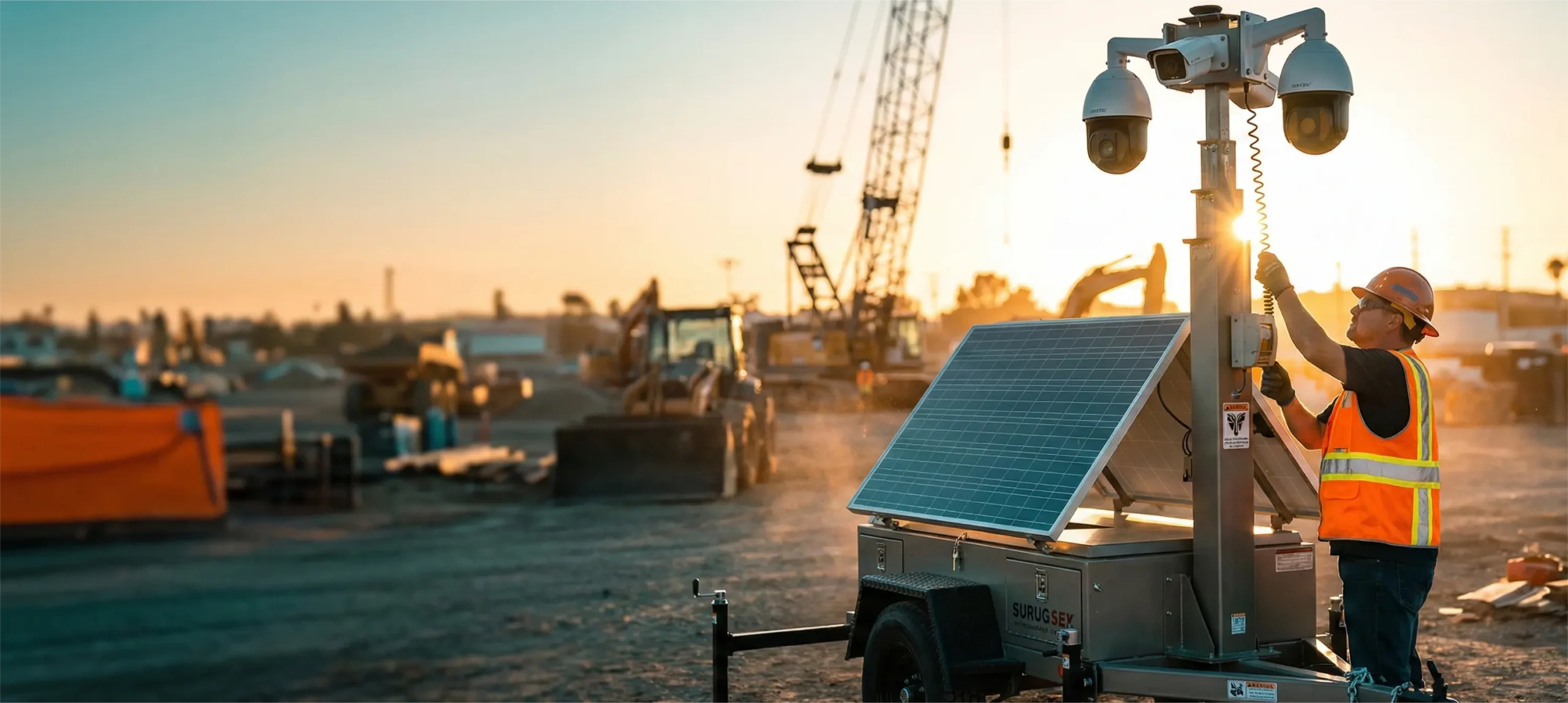 Solar surveillance trailer deployed at Northern California site